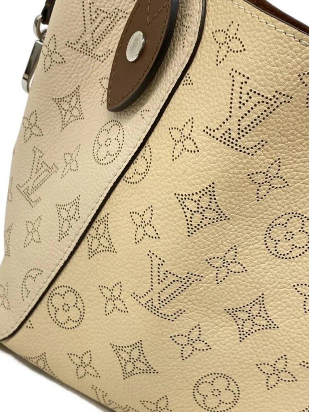 LOUIS VUITTON Hina PM M51950 Creme Mahina DR1179/RFID verified Tote Bag - Picture 11 of 15